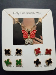colorful Butterfly Necklace