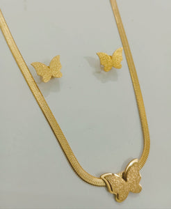 Butterfly Necklace & Earrings set
